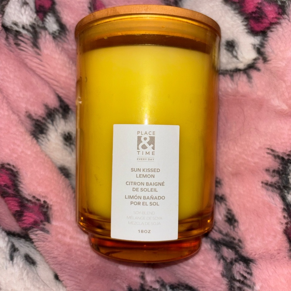 sun kissed lemon candle